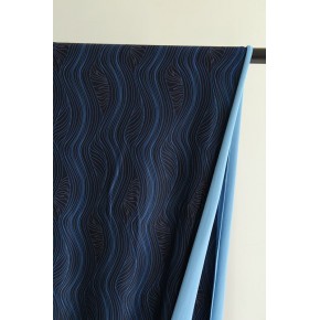 jersey sport vagues - marine et bleu