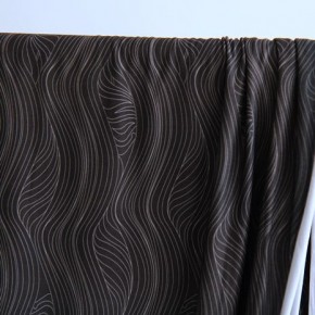 tissu jersey sport - noir et gris