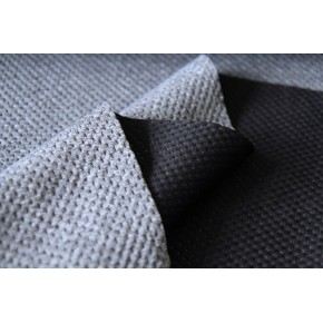 joli tissu mesh 3D gris - un chat sur un fil