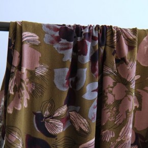 viscose imprimée - crêpe de viscose fleurs