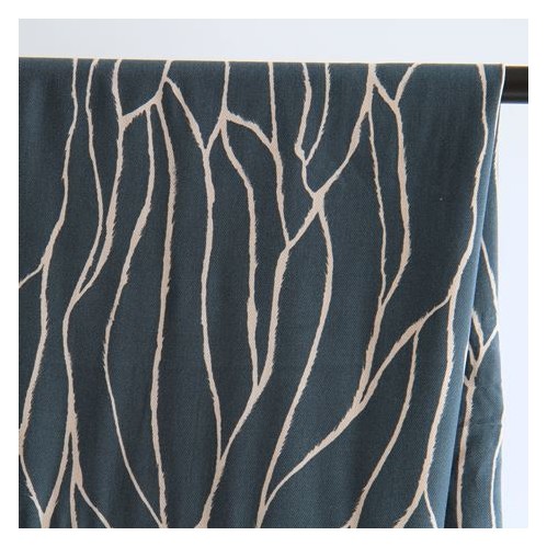 Twill de Viscose - un chat sur un fil