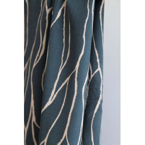 joli sergé de viscose - un chat sur un fil