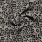 tissu sherpa maille bouclette - léopard
