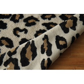 superbe tissu sherpa - imprimé léopard