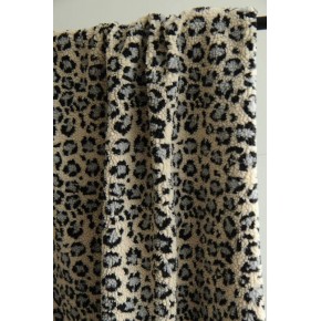 tissu sherpa bleu gris - un chat sur un fil