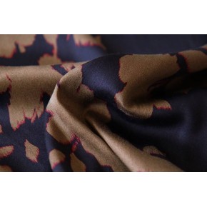 jolie viscose satinée - noir et kaki