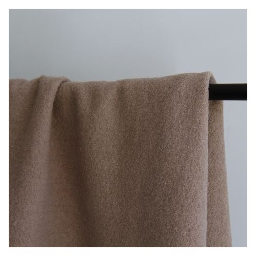tissu en laine bouillie pure laine - beige
