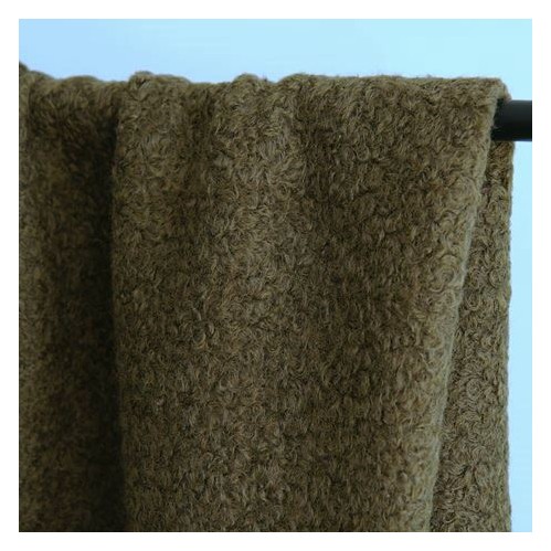 tissu bouclette KAKI - un chat sur un fil