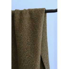 tissu bouclette lourd kaki - un chat sur un fil