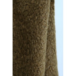 joli tissu bouclette  - un chat sur un fil