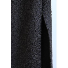 joli tissu bouclette  - un chat sur un fil