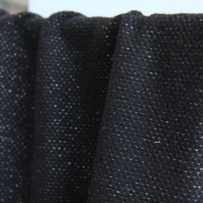 tissu lainage gris chiné et noir - un chat sur un fil