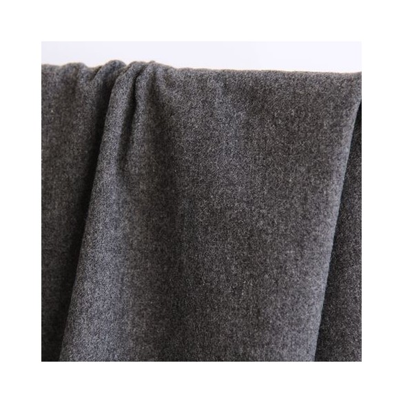tissu lainage gris fin - UN CHAT SUR UN FIL