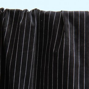 tissu velours ras rayé - un chat sur un fil