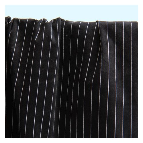 tissu velours ras rayé - un chat sur un fil