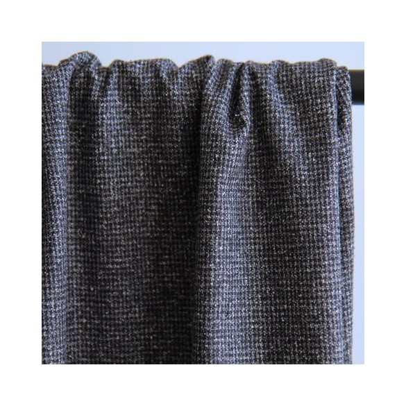 tissu lainage gris fin - UN CHAT SUR UN FIL