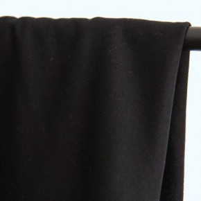 tissu laine melton noir - un chat sur un fil