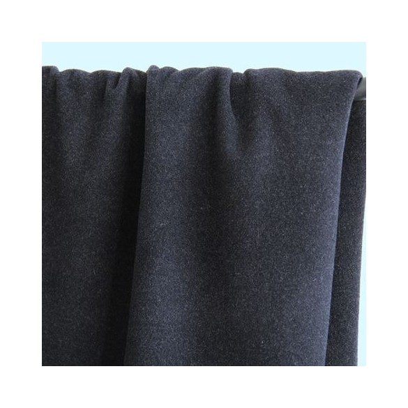 tissu velours de laine - gris anthracite