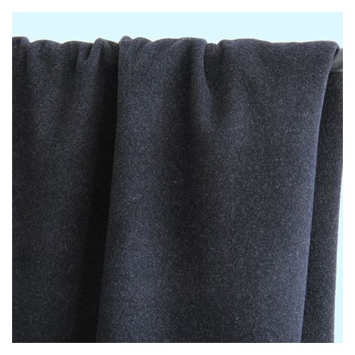 tissu velours de laine - gris anthracite