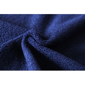 tissu sherpa et polaire - marine