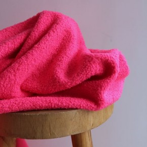 teddy envers polaire - rose fluo