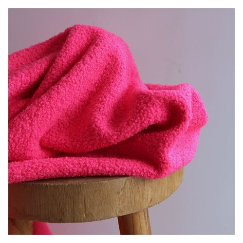 teddy envers polaire - rose fluo