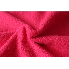 tissu teddy rose fluo envers polaire - un chat sur un fil