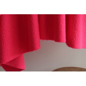 joli tissu sherpa rose fluo - un chat sur un fil