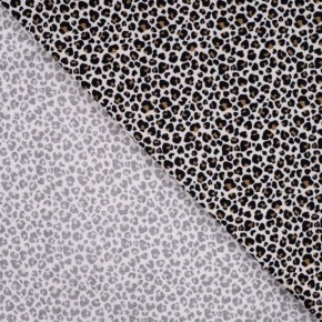 tissu velours imprimé léopard - un chat sur un fil