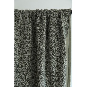 tissu en jersey coton - léopard kaki clair