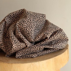 jersey léopard - rose saumon