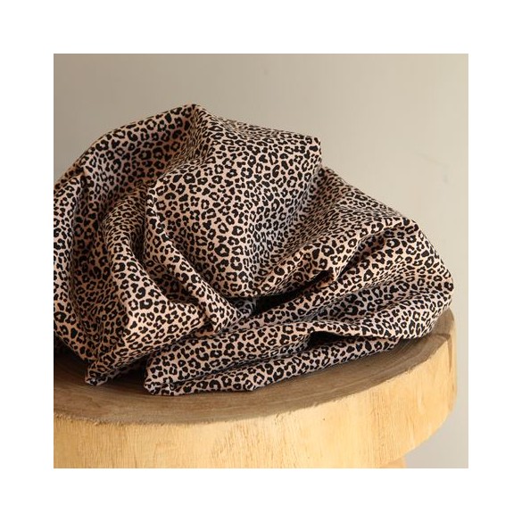 jersey léopard - rose saumon