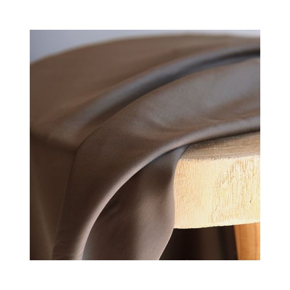 tissu satin de viscose -  KAKI
