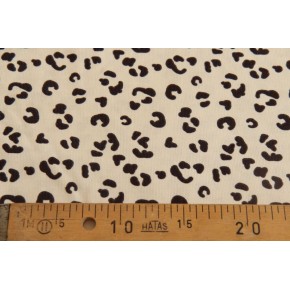 tissu en velours milleraies imprimé - écru et marron