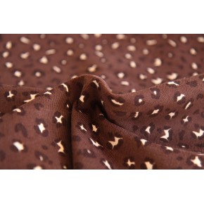 tissu velours imprimé léopard - un chat sur un fil