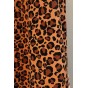 Tissu velours milleraies - léopard cognac