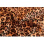velours milleraies léopard - orange