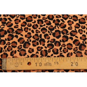 tissu en velours milleraies imprimé - cognac et marron