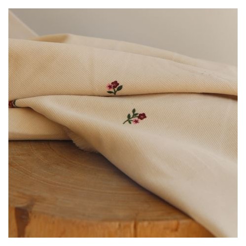 tissu velours milleraies - un chat sur un fil