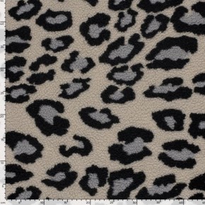 superbe tissu sherpa - imprimé léopard
