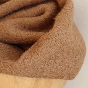 tissu bouclette camel - un chat sur un fil