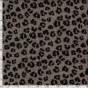 tissu sherpa maille bouclette - léopard