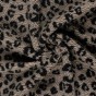 tissu sherpa maille bouclette - léopard