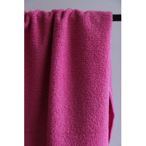 tissu teddy rose envers polaire - un chat sur un fil