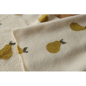 tissu sherpa poire - un chat sur un fil