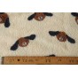 tissu teddy sherpa chiens - un chat sur un fil