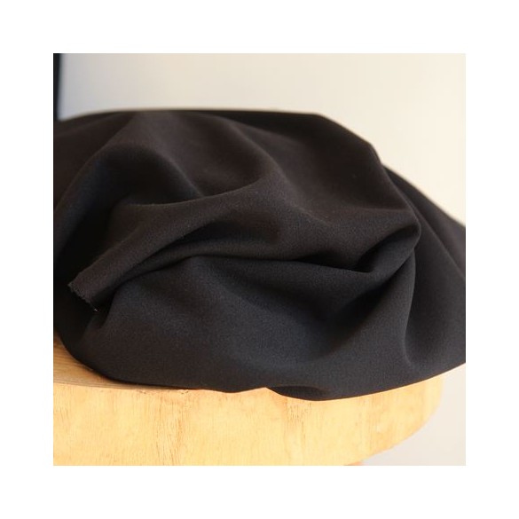 crêpe lourd - noir