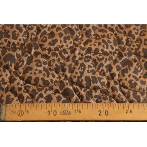 tissu matelassé léopard - un chat sur un fil