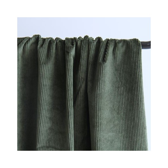 tissu velours côtelé stretch - un chat sur un fil