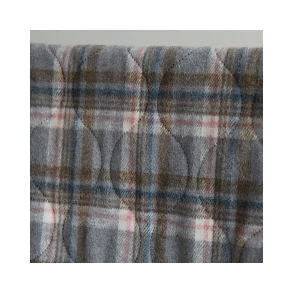 tissu matelassé gris - carreaux